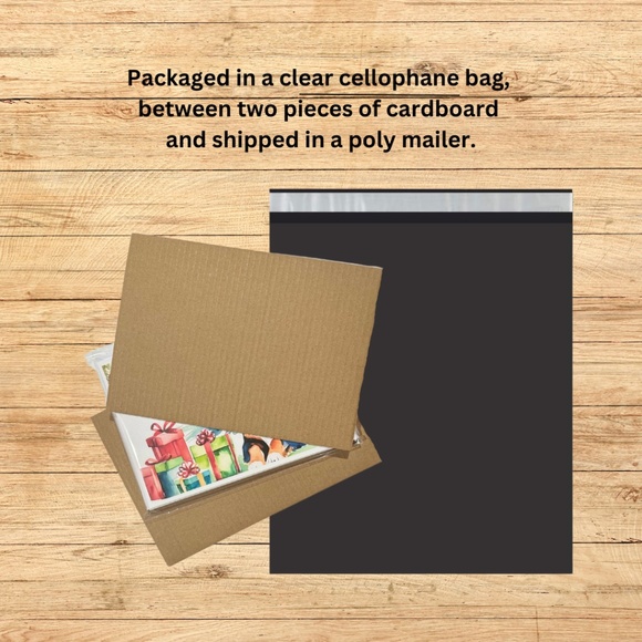 Whimsical Border Collie Blank Notecards with Peel and Stick Envelopes - Picture 10 of 11